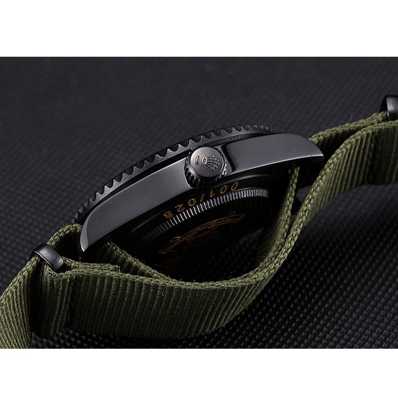 AAA replica watch Rolex 621995 Stealth Olive Submariner 0821